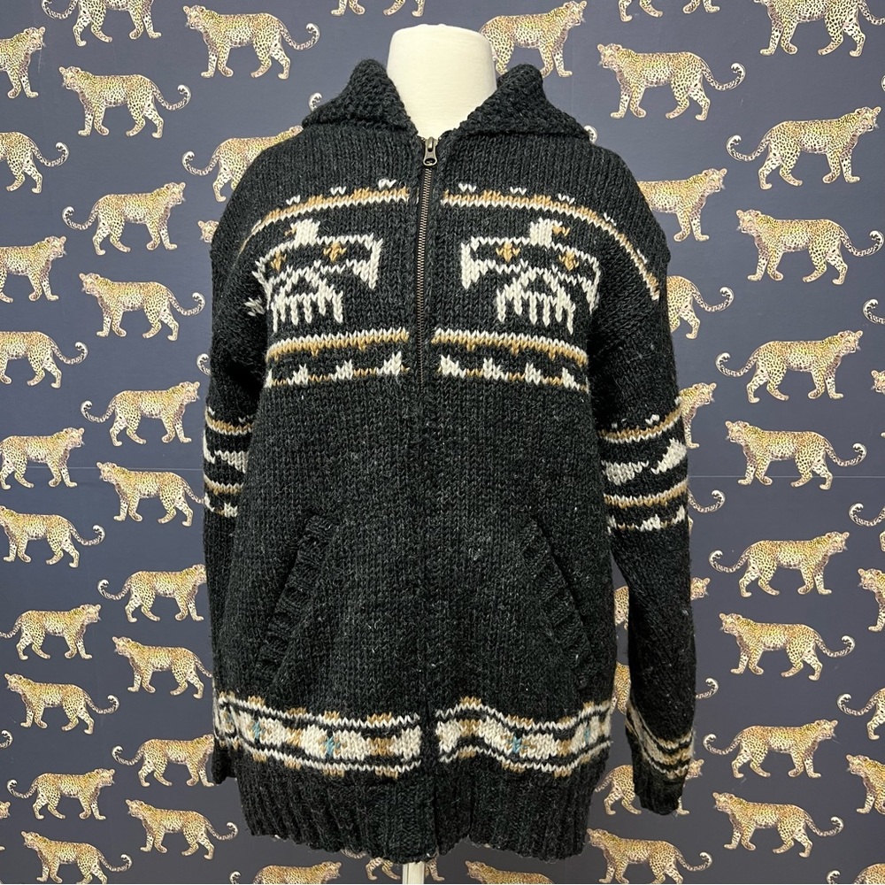 Lost Horizons Eagle Knit Wool Jacket - image 2